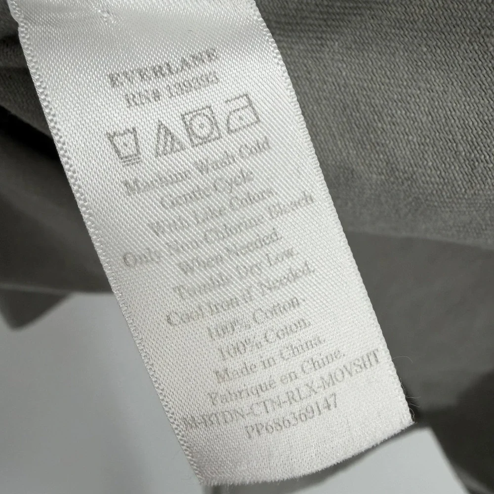 Everlane Canvas Cotton Relaxed Shirt Mens Size M Grey Button Up Workwear - Picture 6 of 9